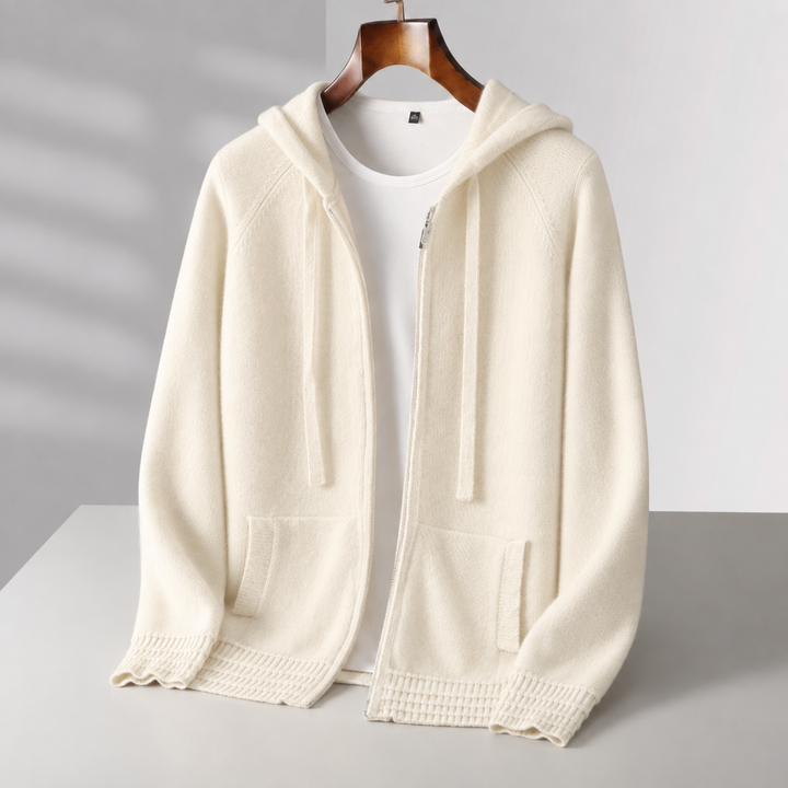 Valerio Cashmere Zip Hoodie