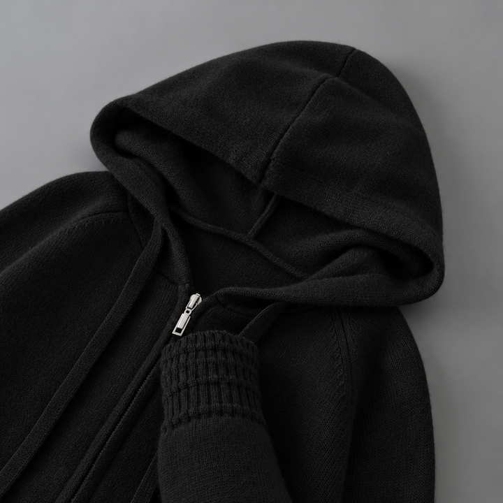 Valerio Cashmere Zip Hoodie