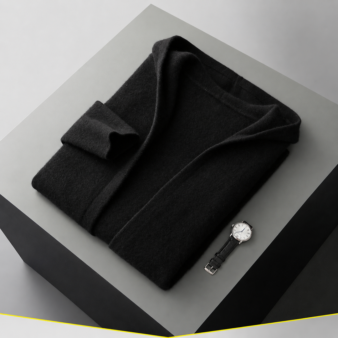 Valdoro Cashmere Hooded Cardigan