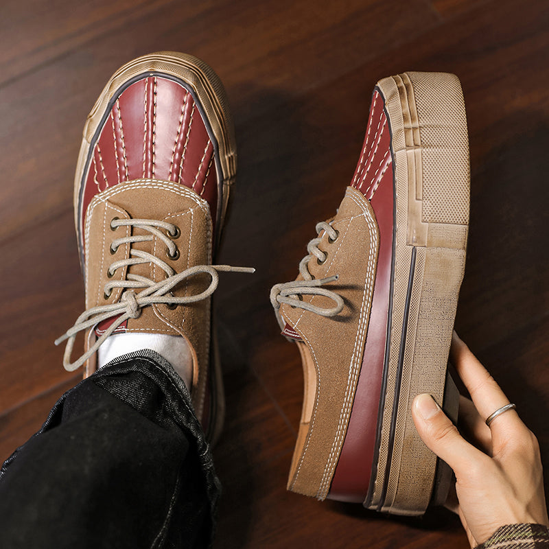 Porto Leather Platform Sneakers