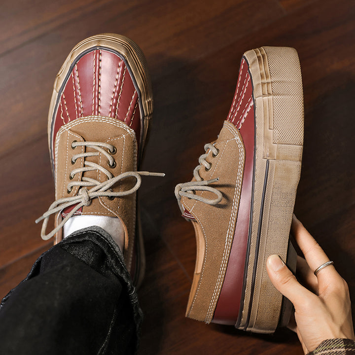 Porto Leather Platform Sneakers