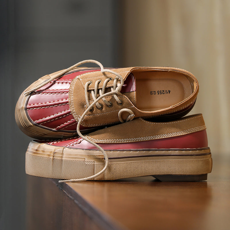 Porto Leather Platform Sneakers