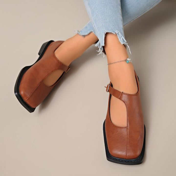 Lucia Leather Mary Janes