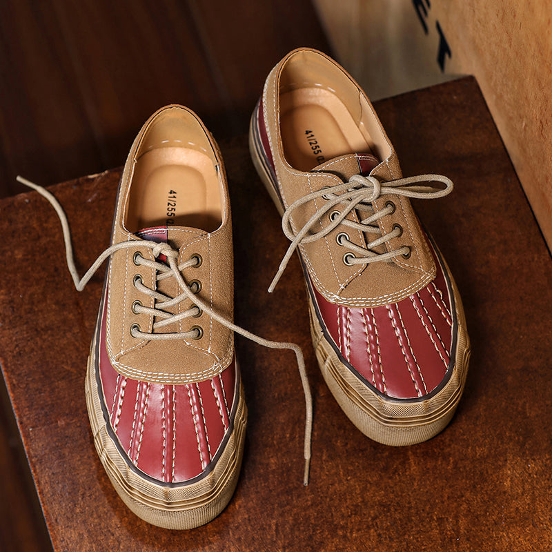 Porto Leather Platform Sneakers