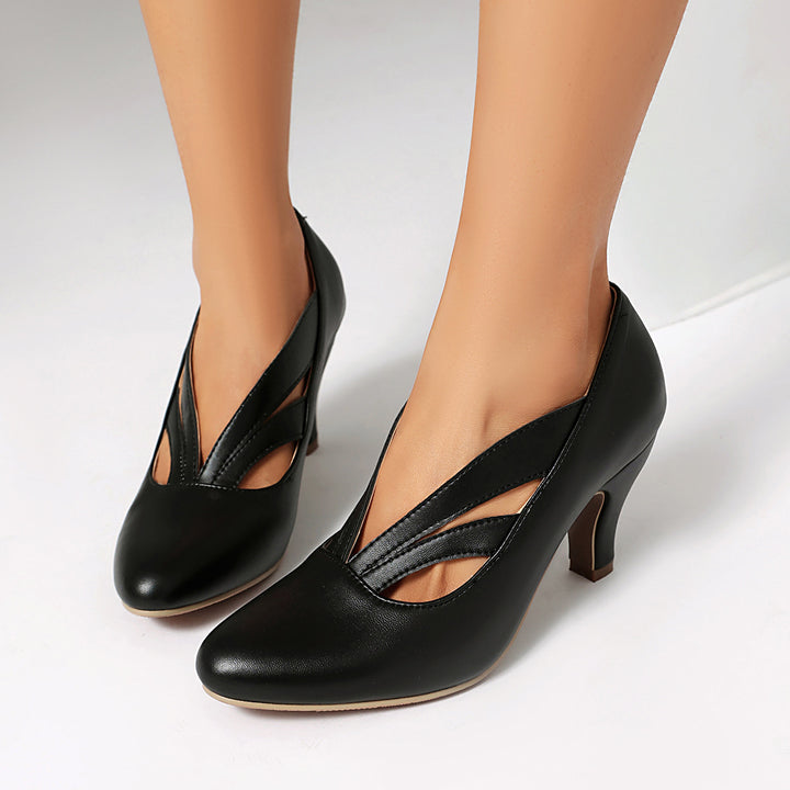 Arlena Leather Heels