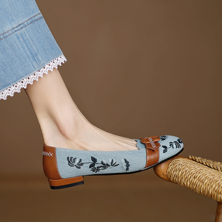 Verona Denim Flats
