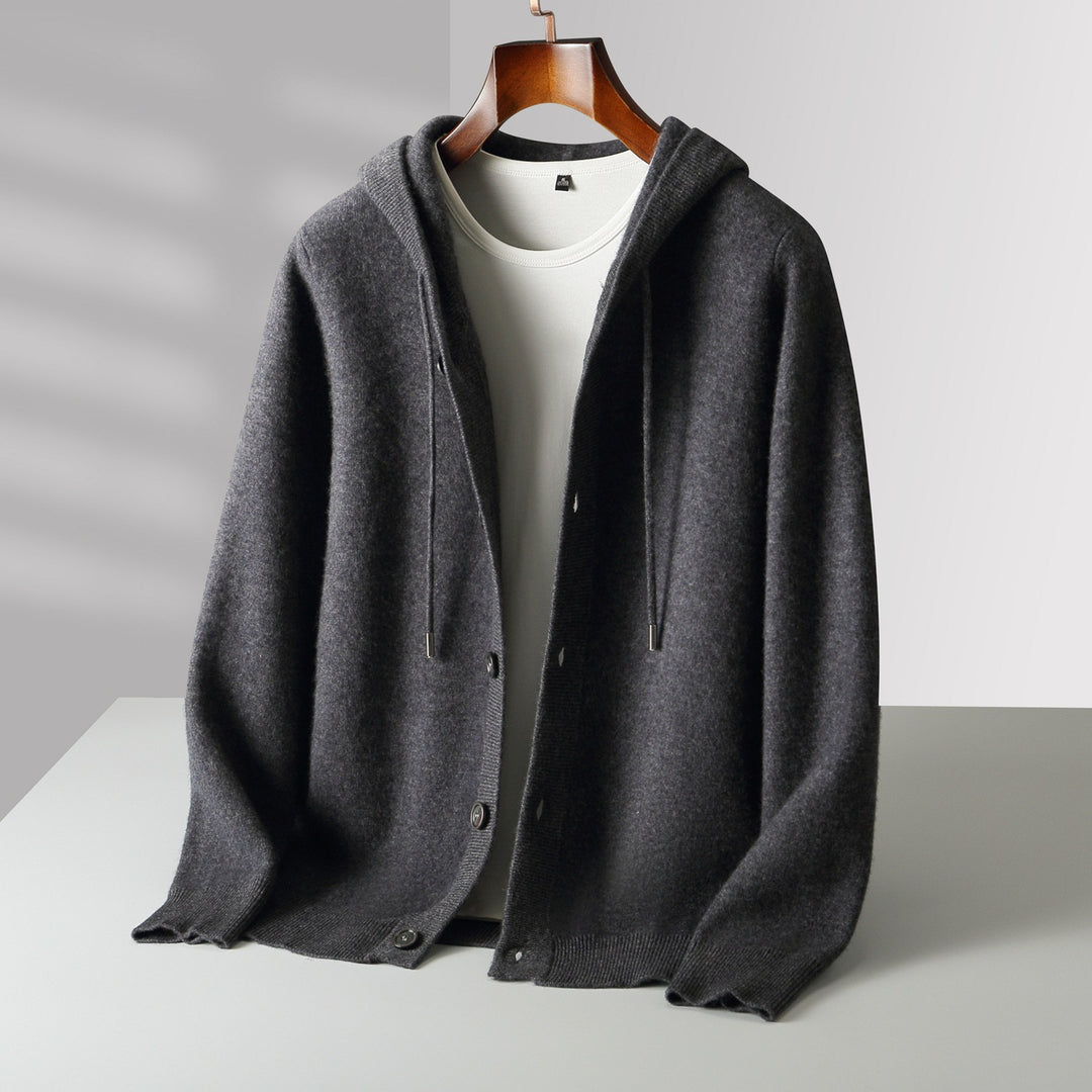 Vercelli Cashmere Hooded Cardigan