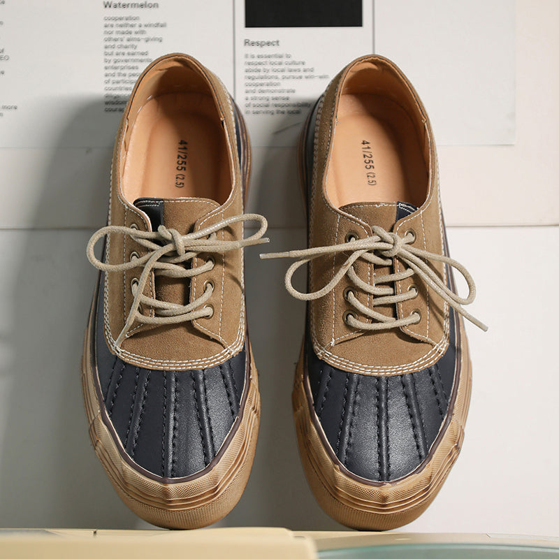 Porto Leather Platform Sneakers