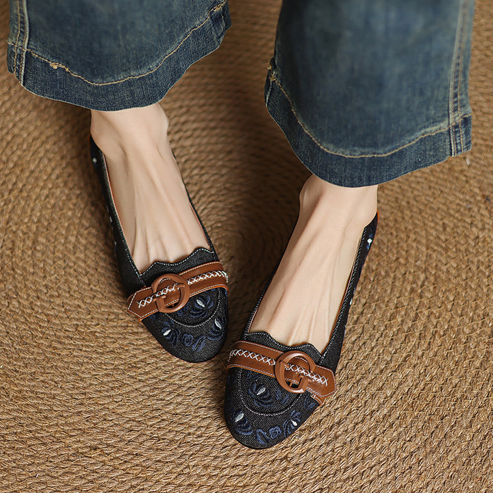 Verona Denim Flats