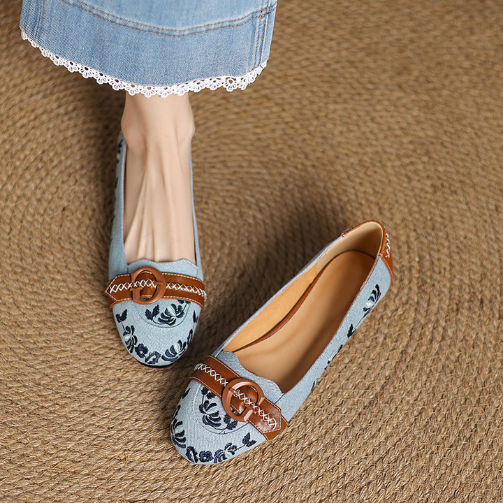 Verona Denim Flats