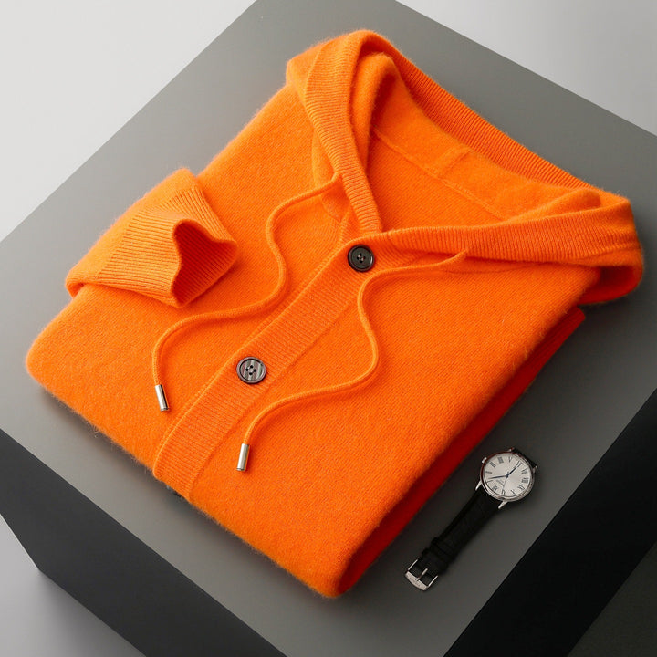 Vercelli Cashmere Hooded Cardigan