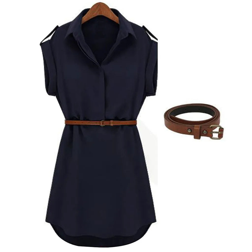 Elara Belted Mini Dress