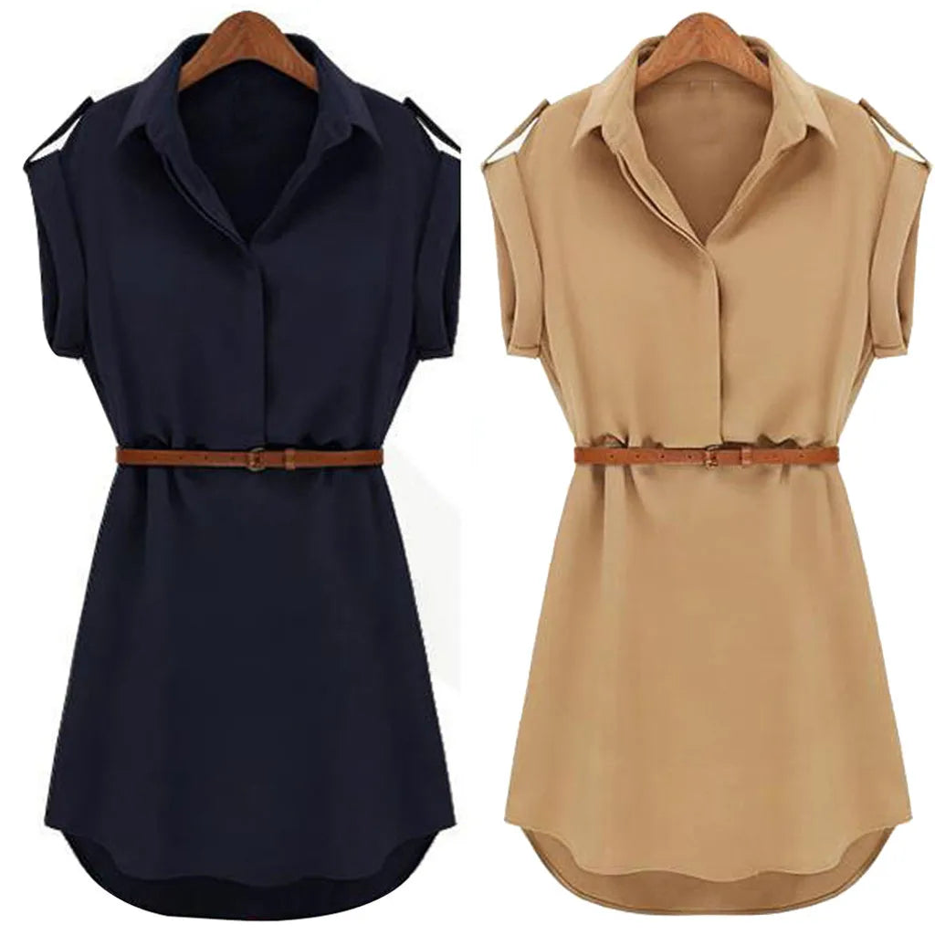 Elara Belted Mini Dress