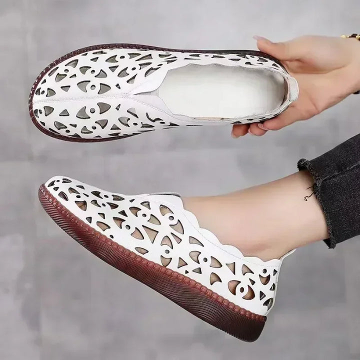 Sage Comfort Leather Flats