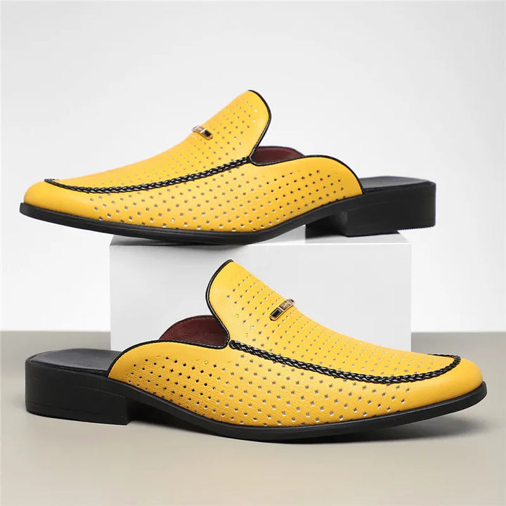 Roucier Genuine Leather Mules