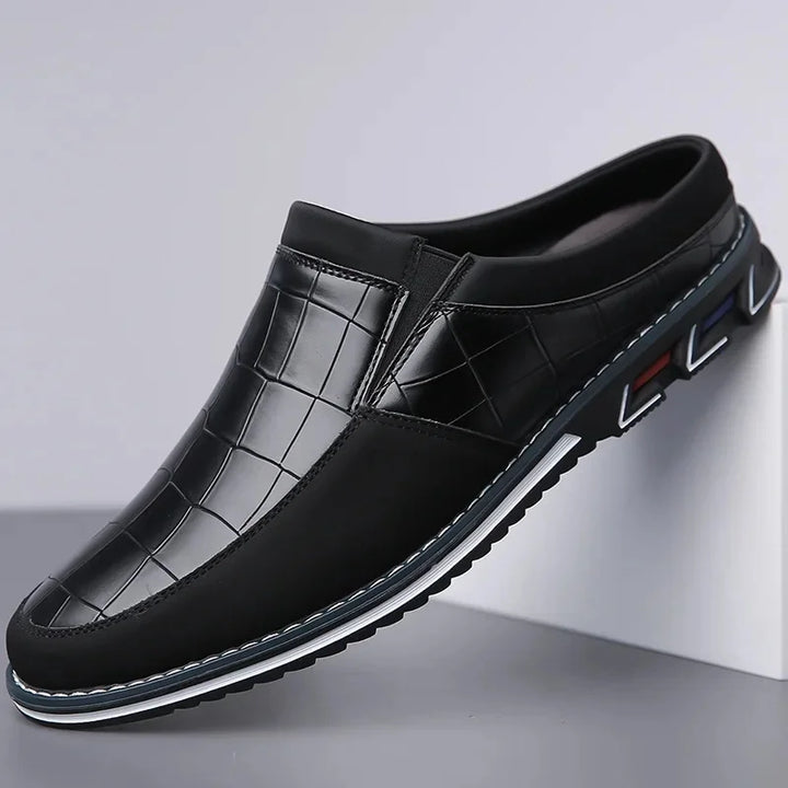 Cavari Leather Mules