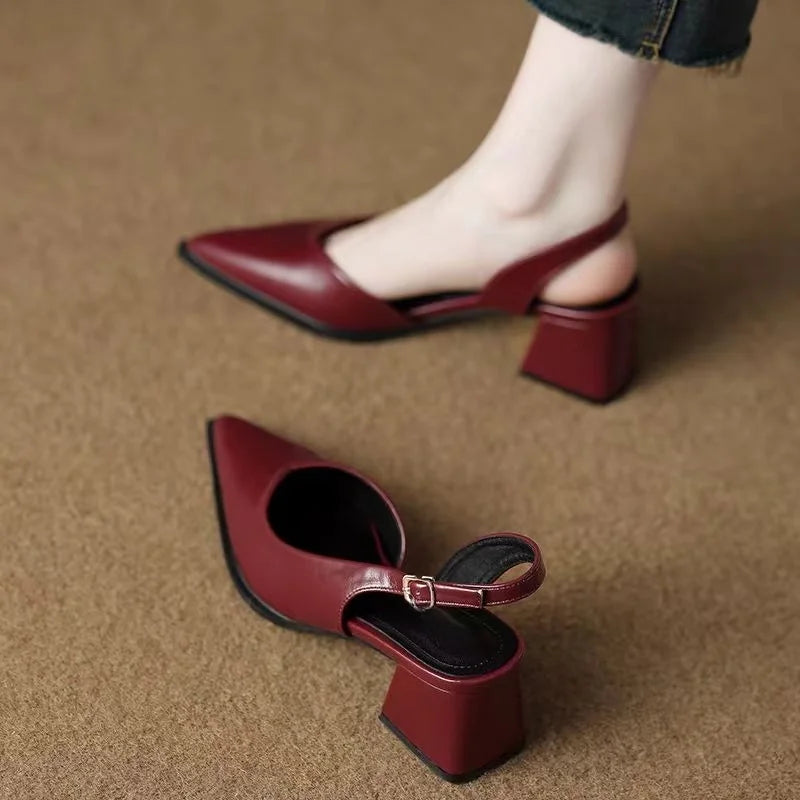 Serra Leather Heels