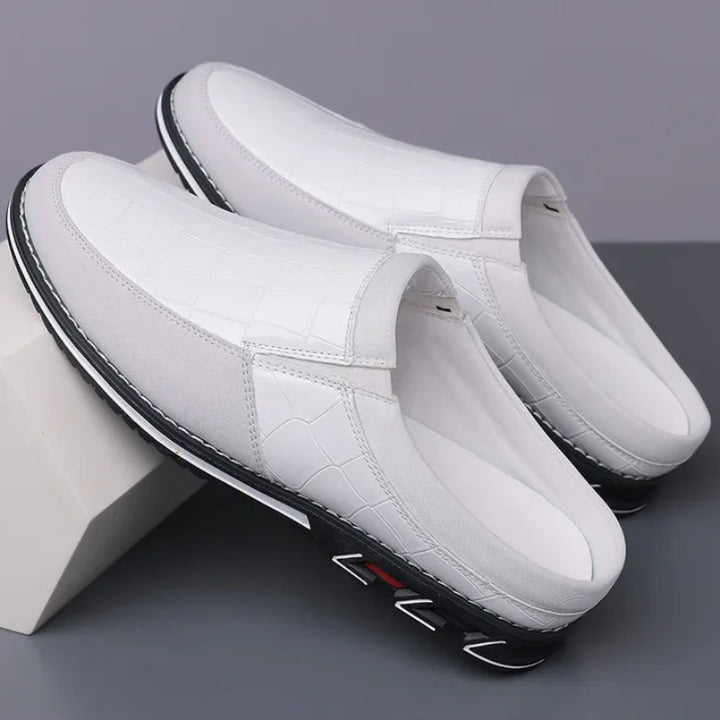 Cavari Leather Mules