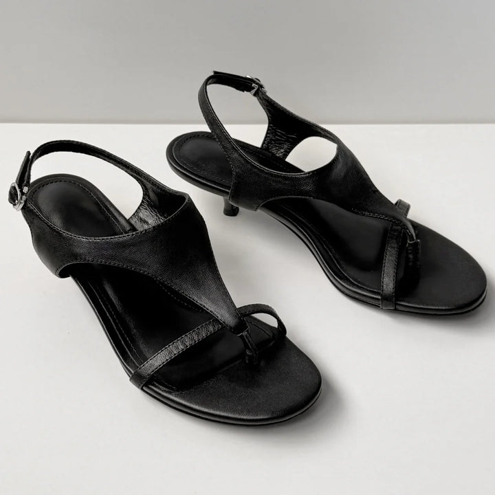 Savannah Leather Slingback Heels