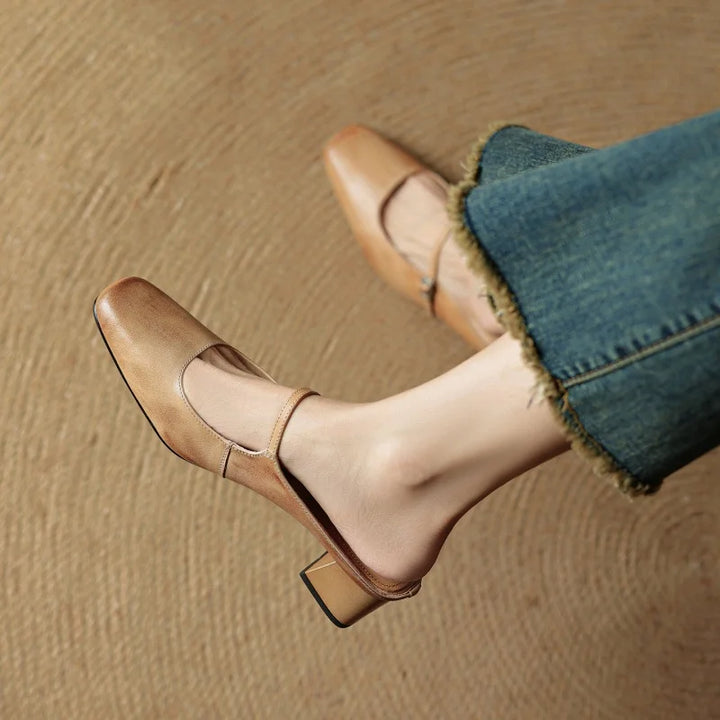 Maribel Leather Heels