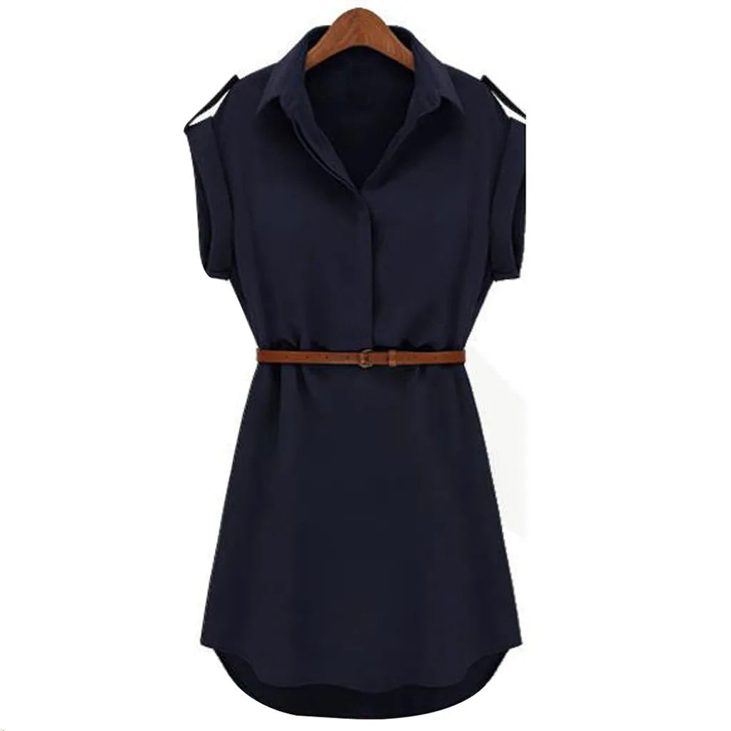 Elara Belted Mini Dress