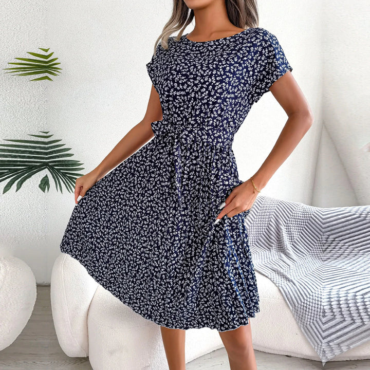 Camellia Pleated Dress