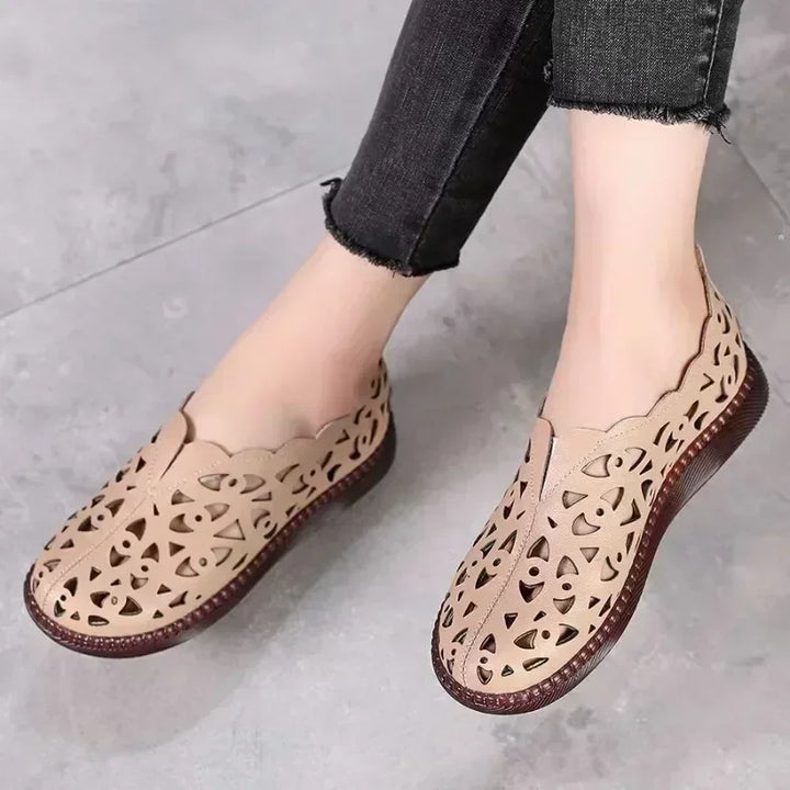 Sage Comfort Leather Flats