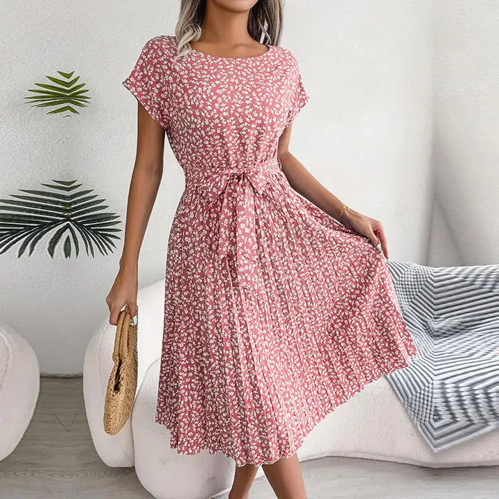 Camellia Pleated Dress