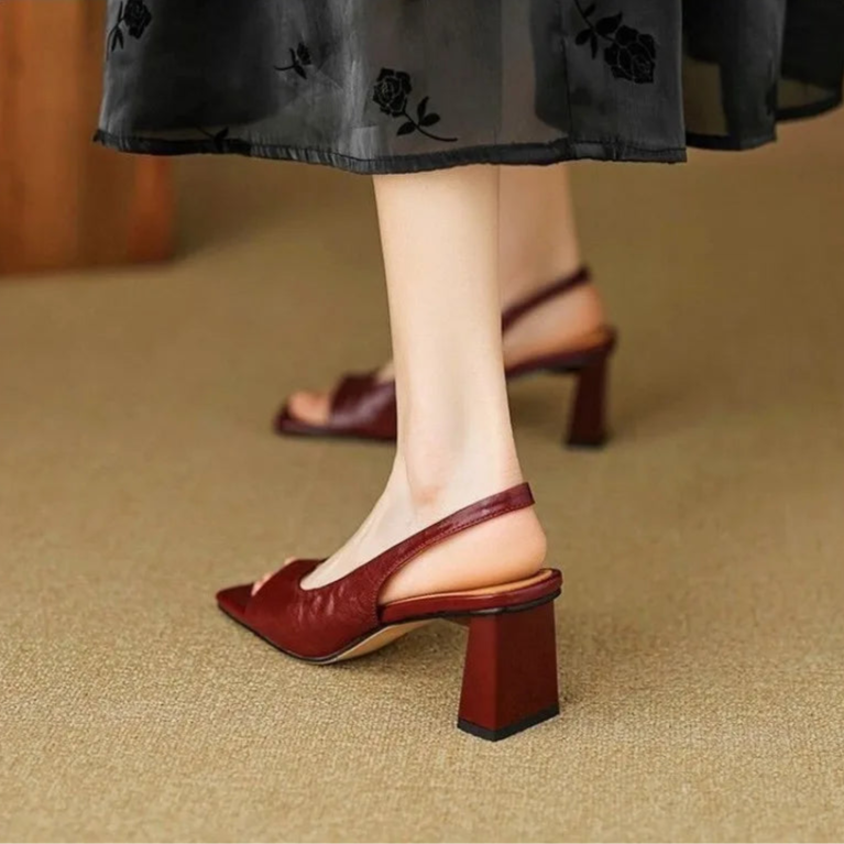 Averra Leather Heels