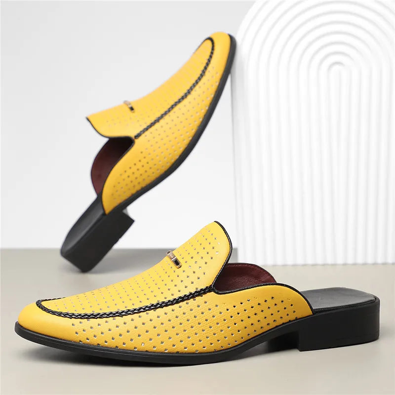 Roucier Genuine Leather Mules