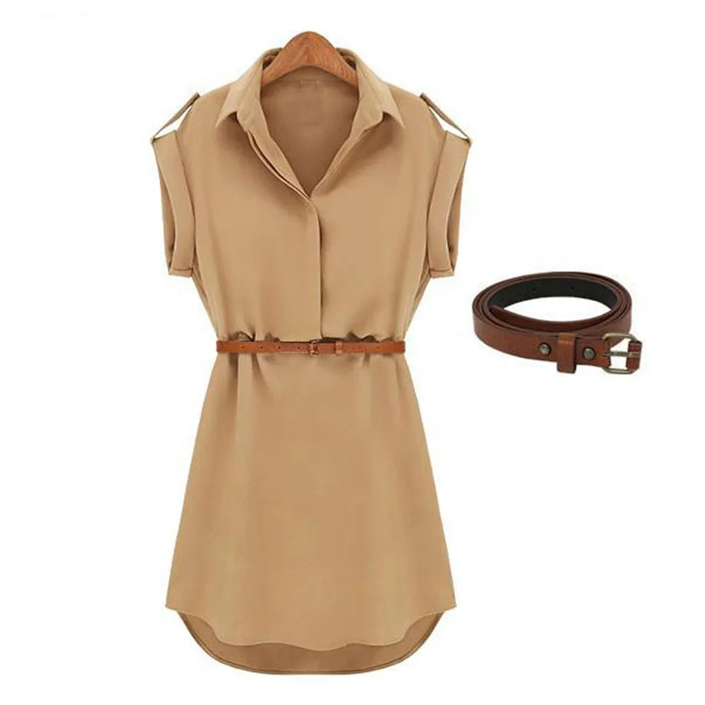 Elara Belted Mini Dress