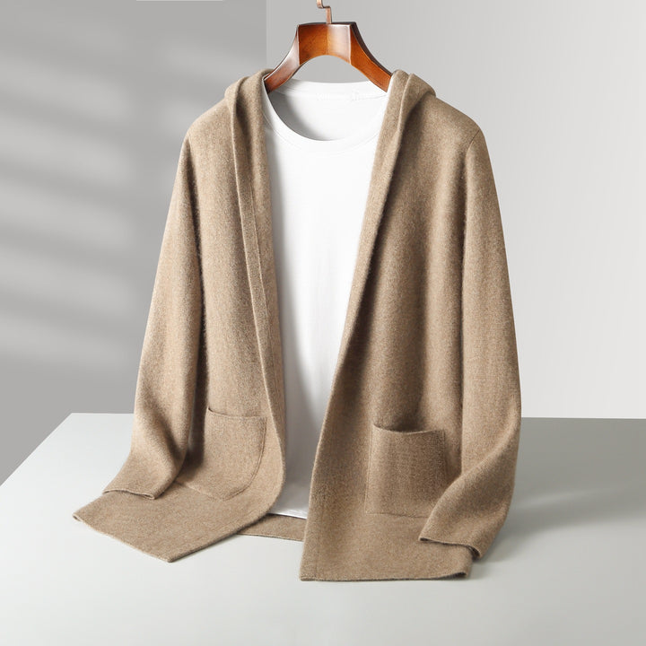 Valdoro Cashmere Hooded Cardigan