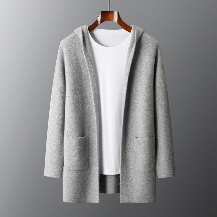 Valdoro Cashmere Hooded Cardigan