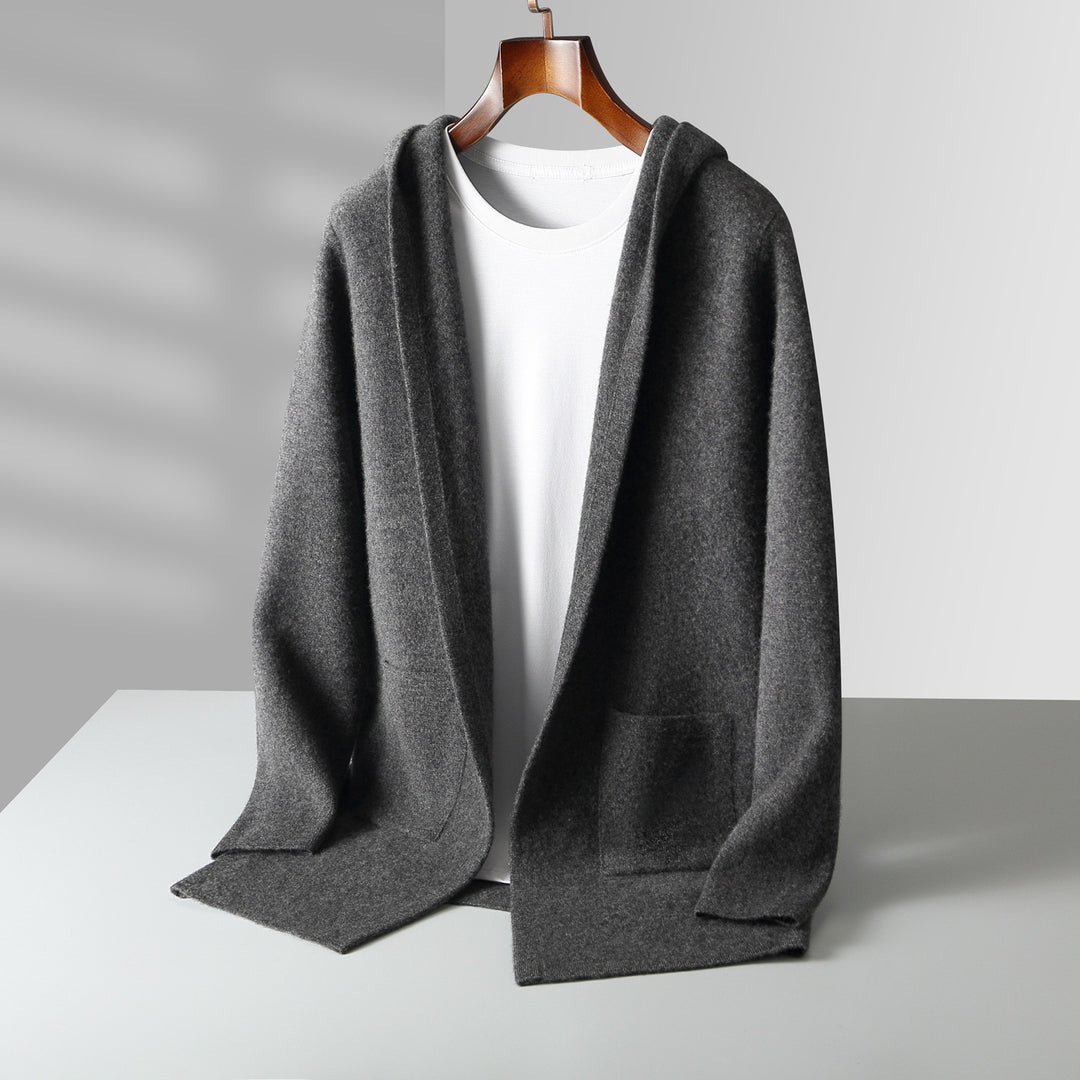 Valdoro Cashmere Hooded Cardigan
