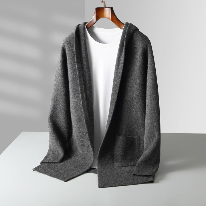 Valdoro Cashmere Hooded Cardigan