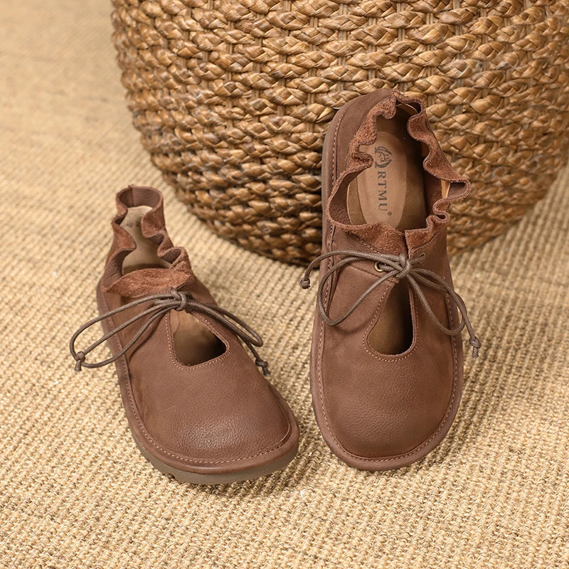 Clara Leather Flats