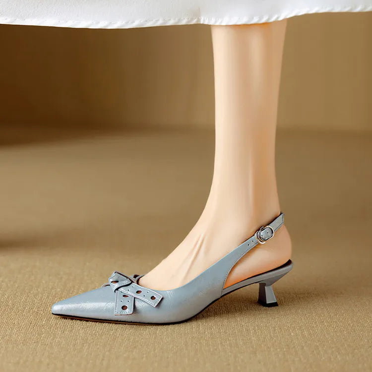 Leona Genuine Leather Heels