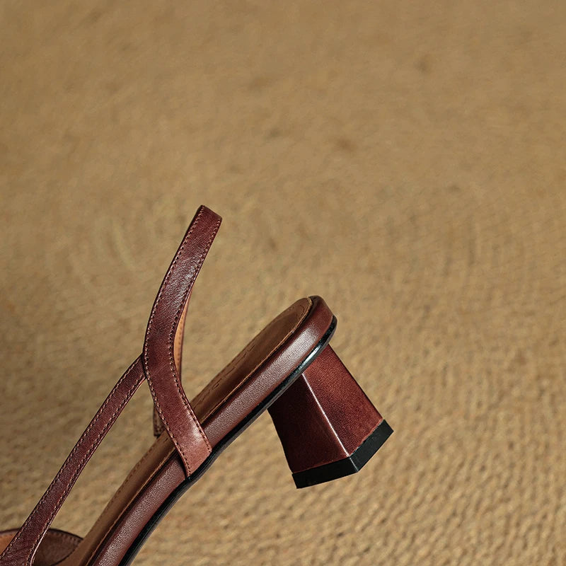 Sylvie Leather Heels