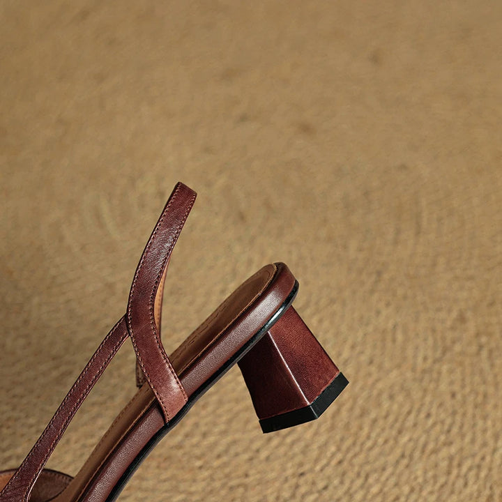 Sylvie Leather Heels