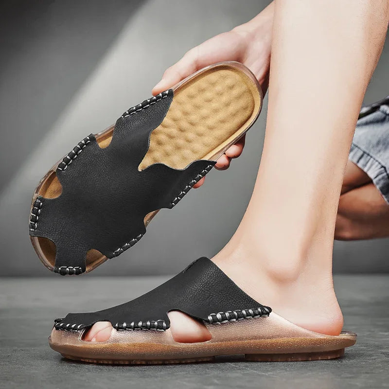 Bayford Leather Slides