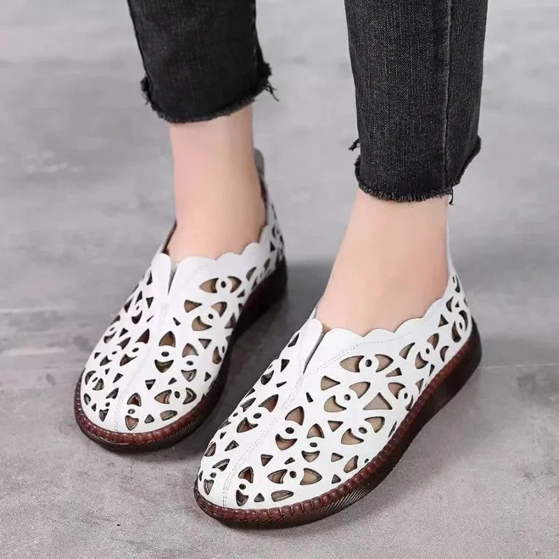 Sage Comfort Leather Flats