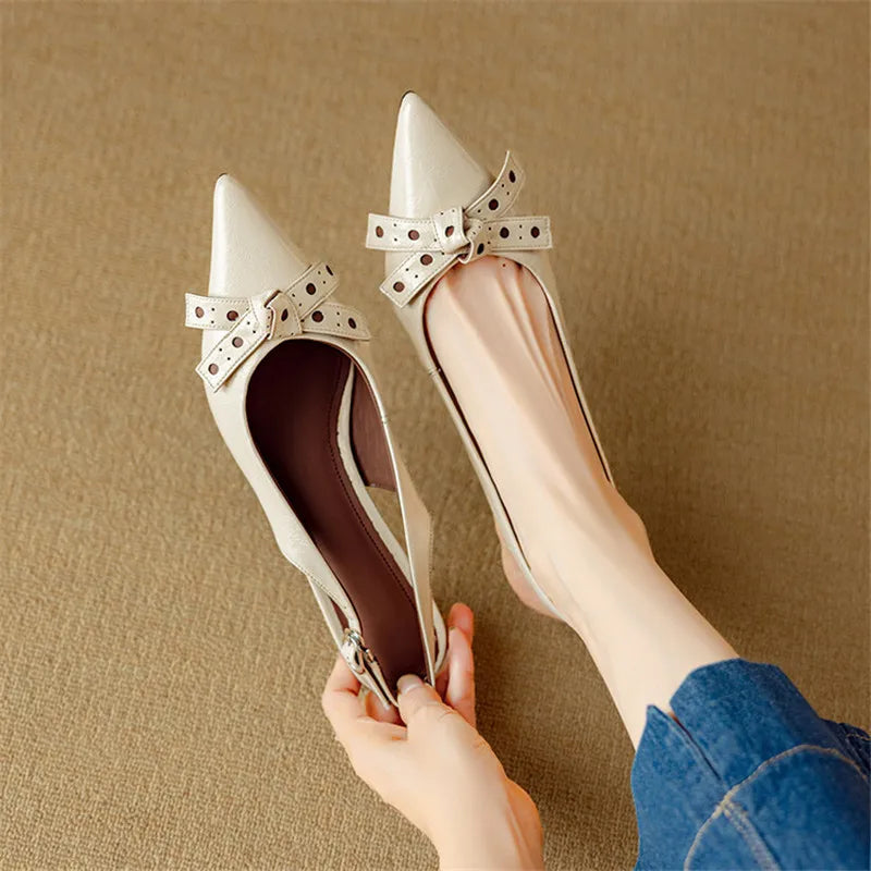Leona Genuine Leather Heels