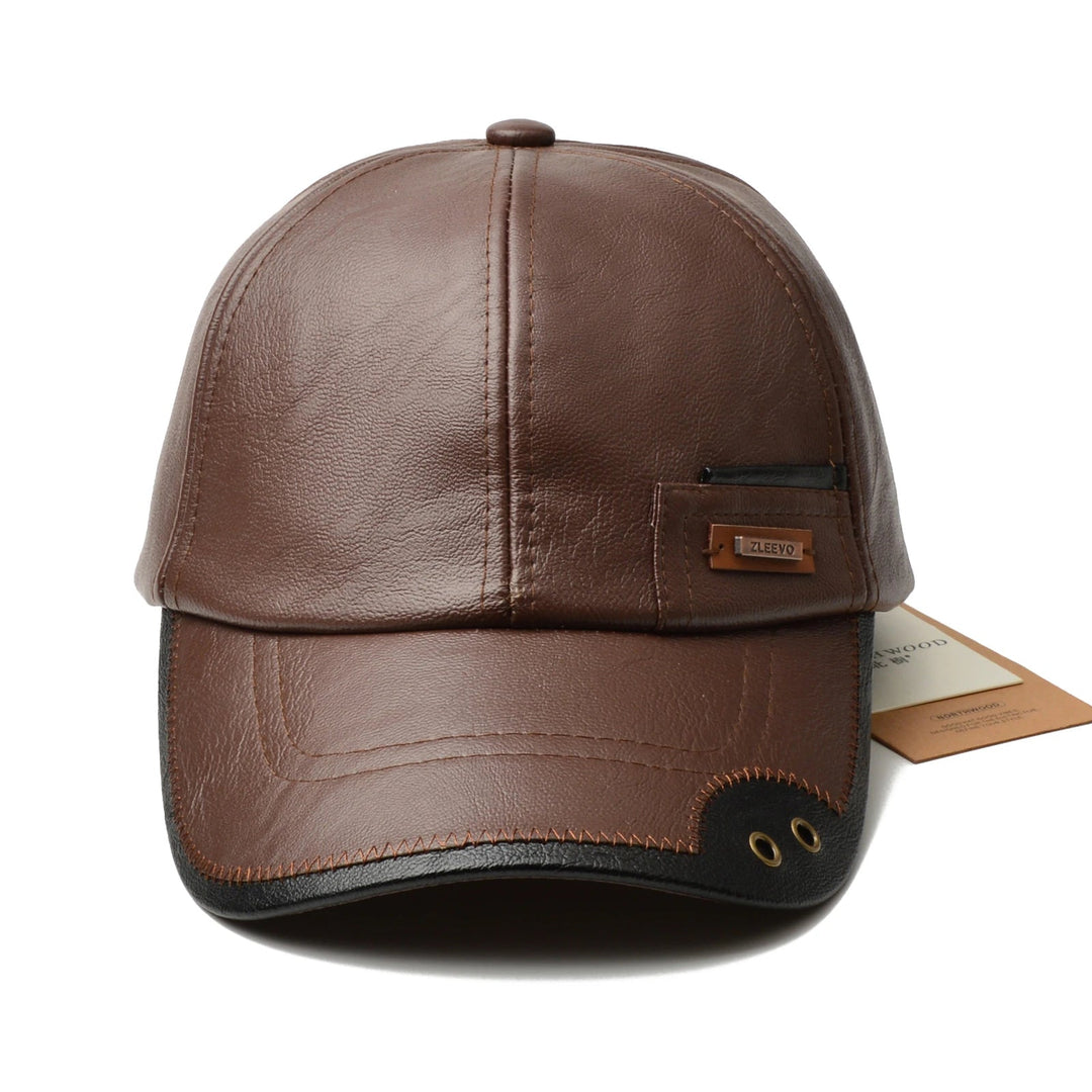 Mavric Leather Cap