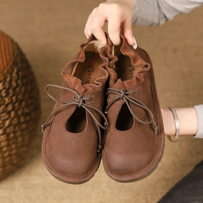 Clara Leather Flats