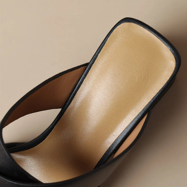 Avina Leather Heels