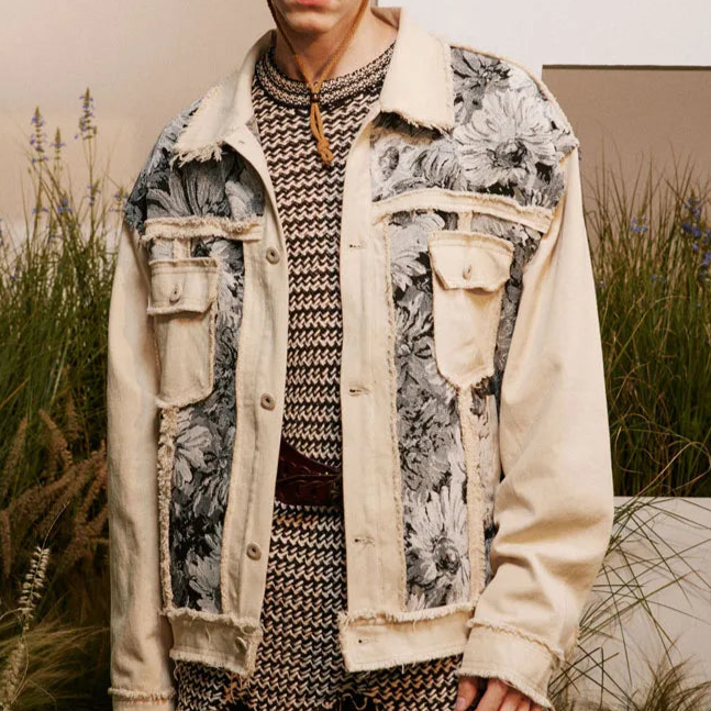 Hikari Floral Denim Jacket
