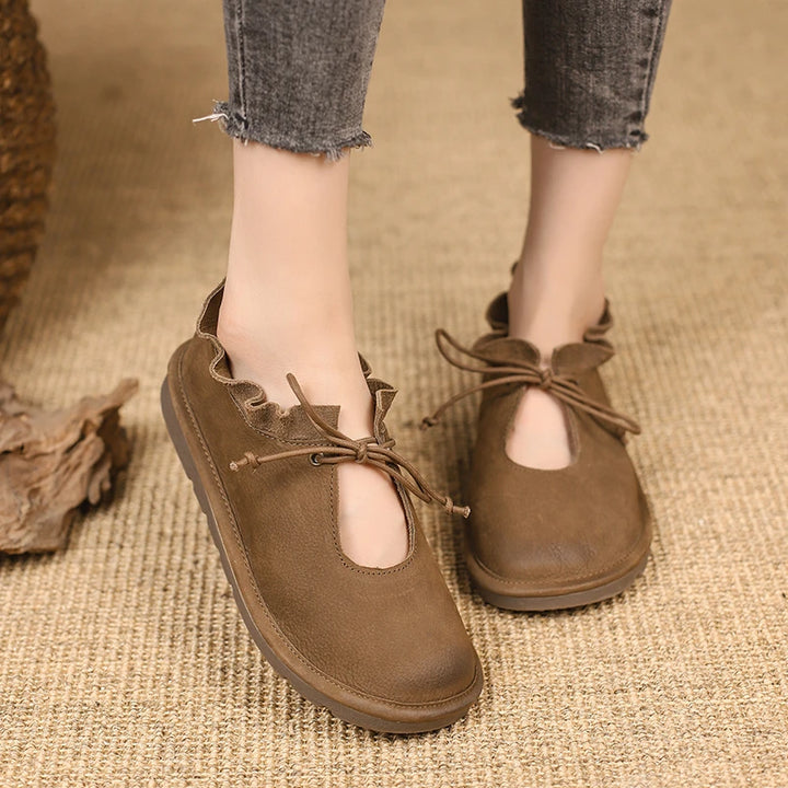 Clara Leather Flats