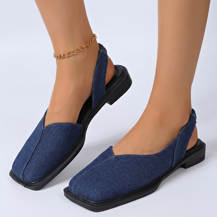 Salma Leather Flats