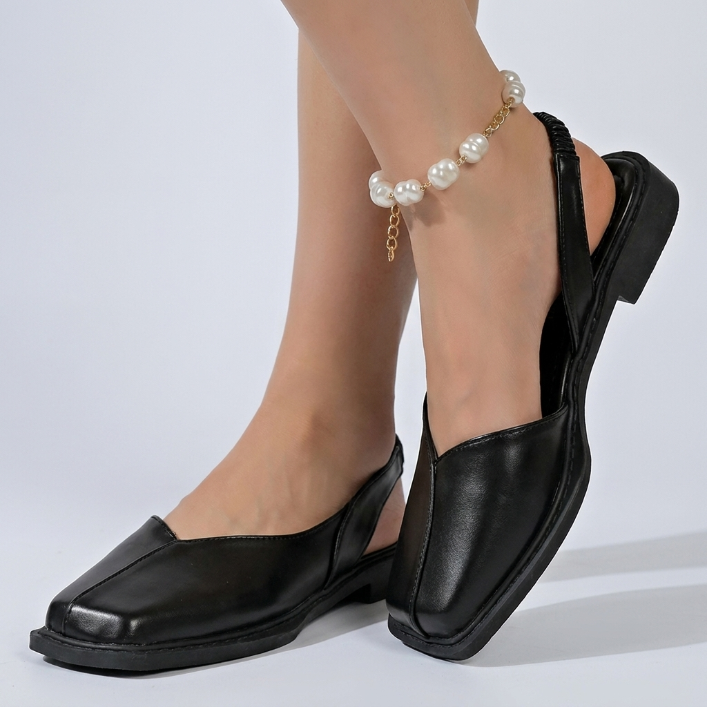 Salma Leather Flats