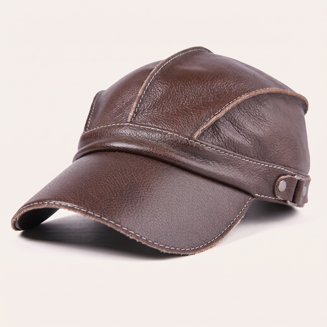 Montaro Leather Cap
